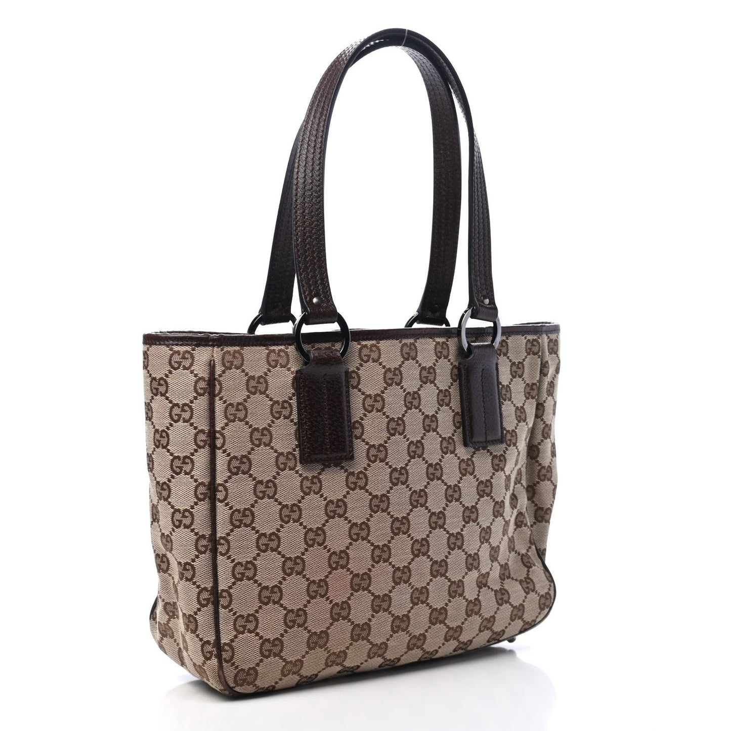 Monogram Medium Tote Dark Brown
