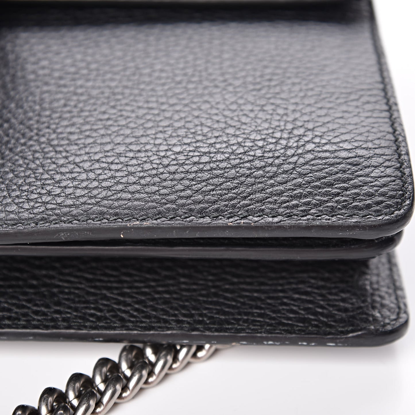 Pebbled Calfskin Small Dionysus Shoulder Bag Black