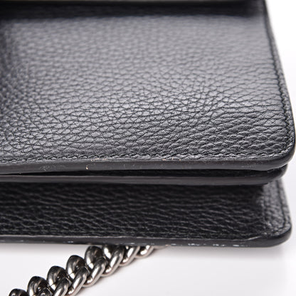 Gucci Pebbled Calfskin Small Dionysus Shoulder Bag Black 12 of 18