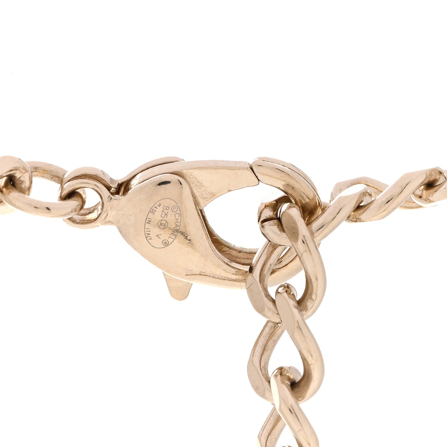 Crystal Chain CC Link Choker Gold Silver