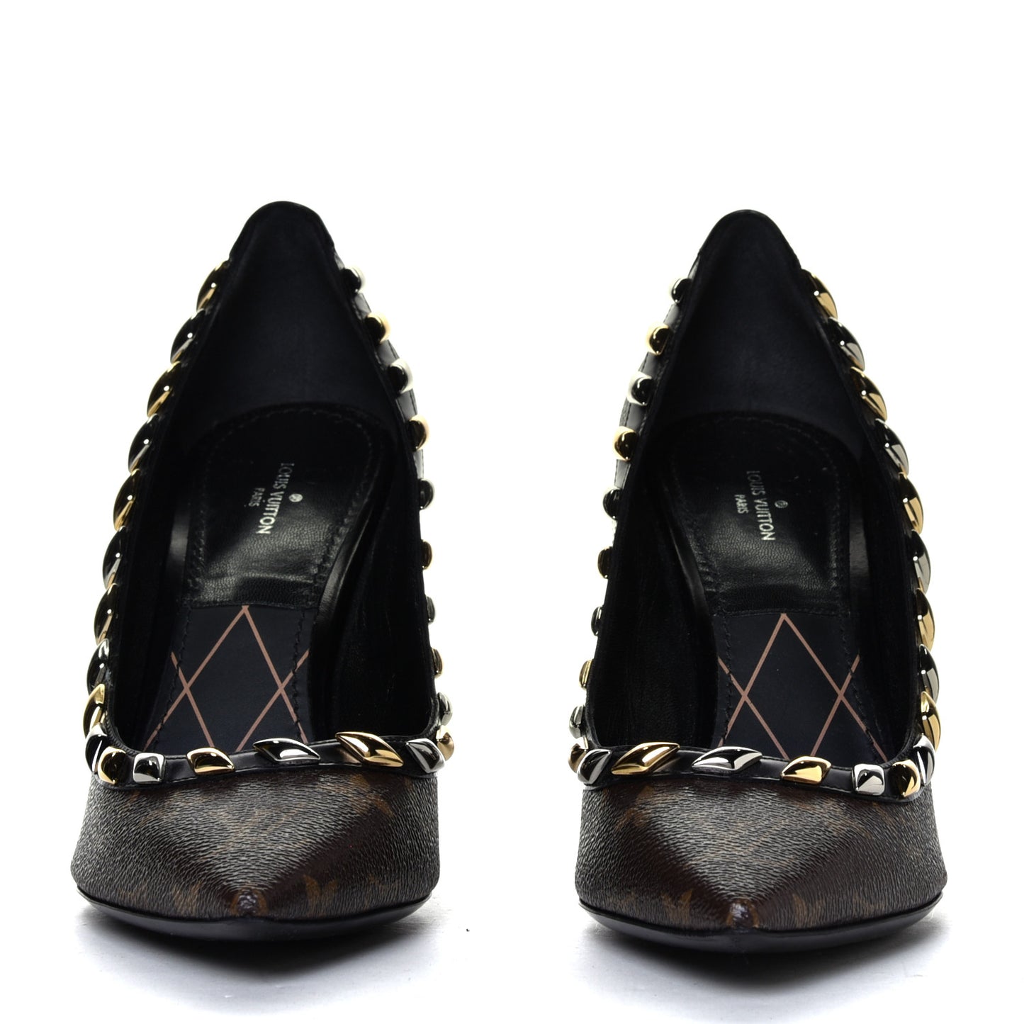 Calfskin Monogram Eldorado Pumps 40 Cacao