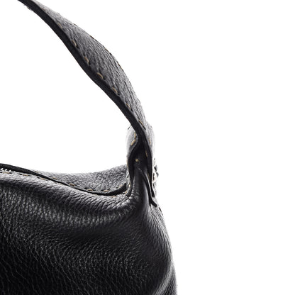 Fendi Calfskin Romano Large Selleria Hobo Black 9 of 14