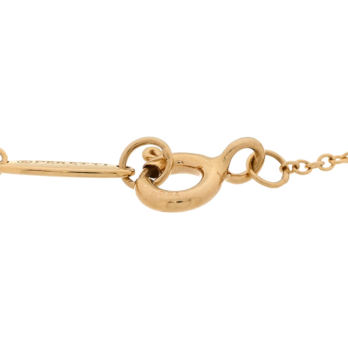 18K Yellow Gold Diamond 1.50ctw Elsa Peretti Diamonds by the Yard Station Bracelet