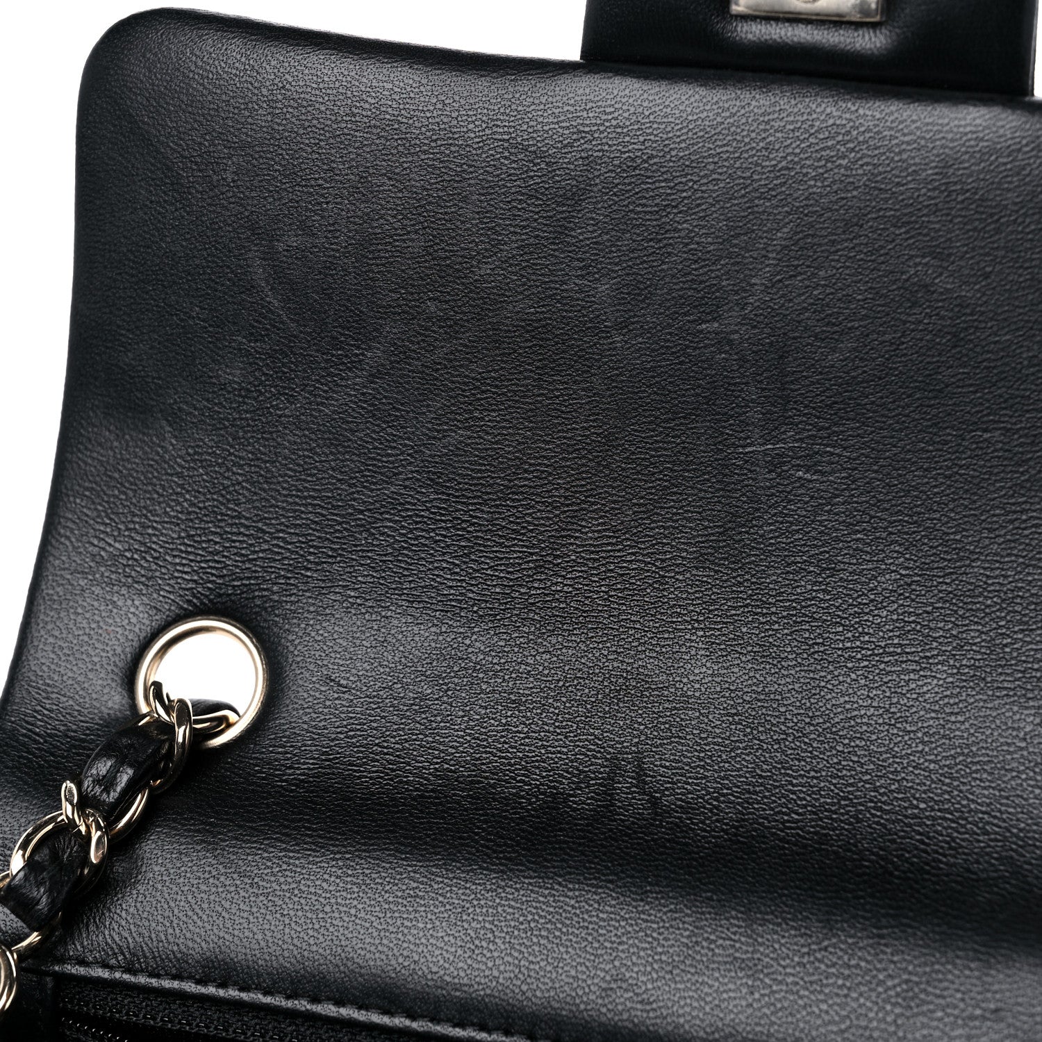 Chanel Lambskin Quilted Mini Rectangular Flap Black 10 of 12