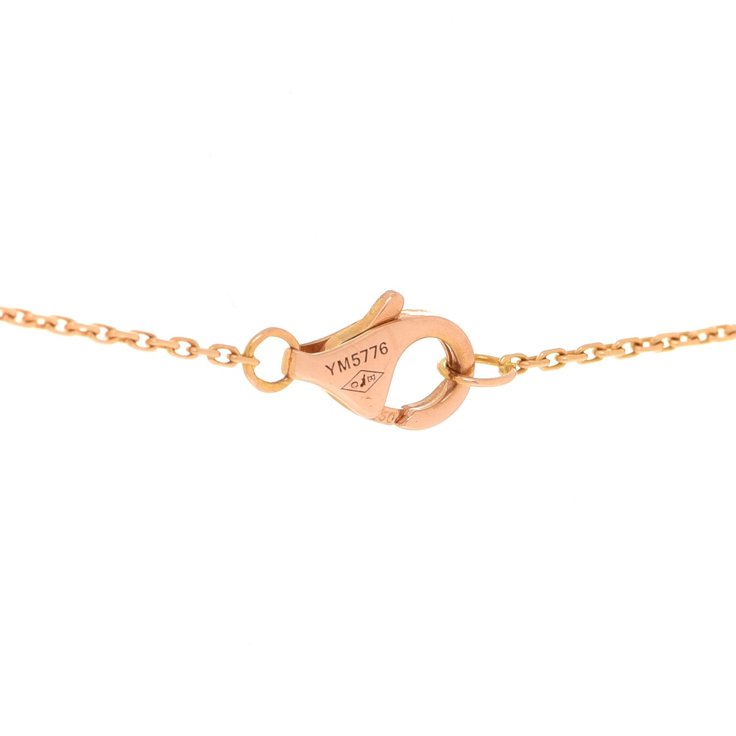 18K Pink Gold Tsavorite Black Lacquer Panthère De Cartier Pendant Necklace