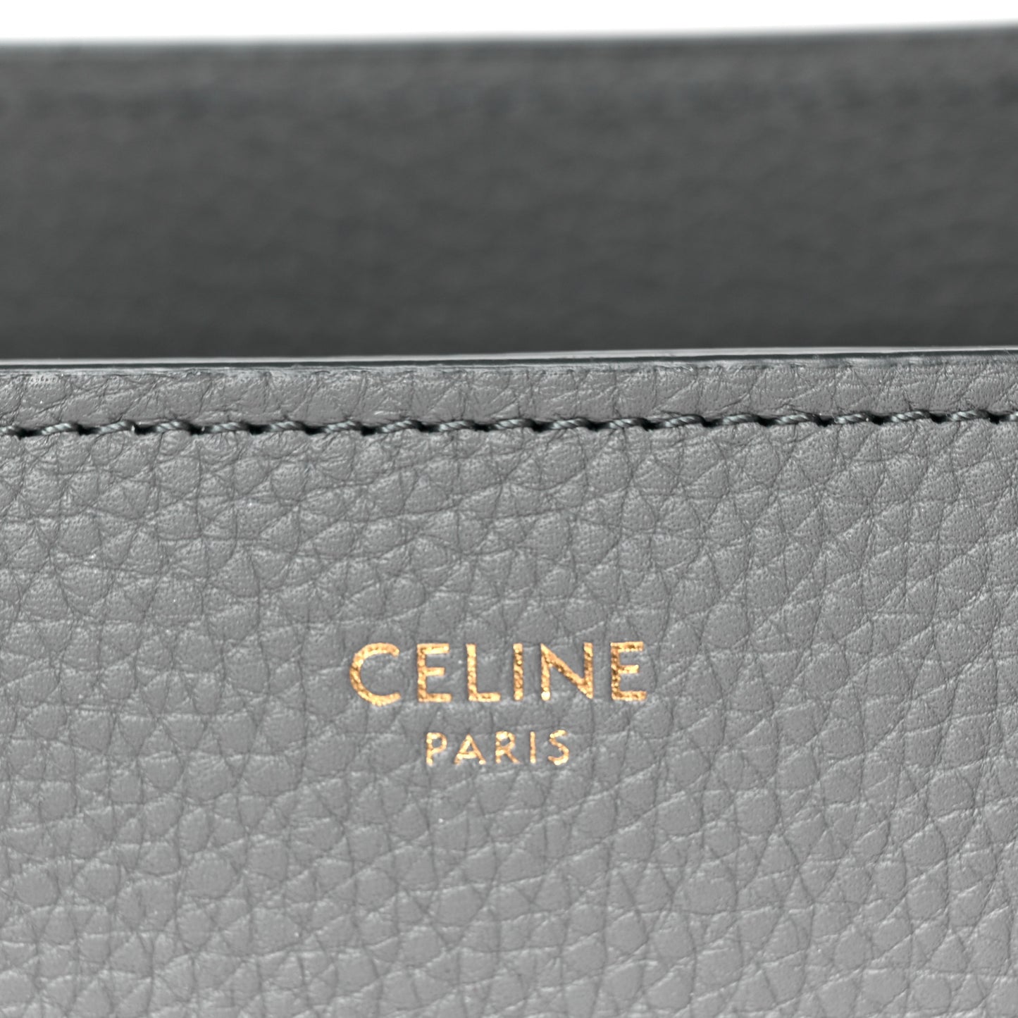 Baby Drummed Calfskin Micro Luggage Kohl