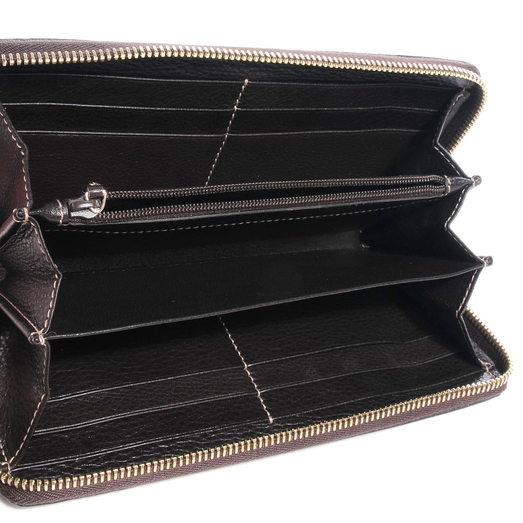 Gucci Guccissima GG Pierce Zip Around Wallet Dark Brown 5 of 7
