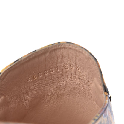 Gucci GG Supreme Monogram Bengal Womens Princetown Slippers 39.5 Beige Crop Pink 9 of 10