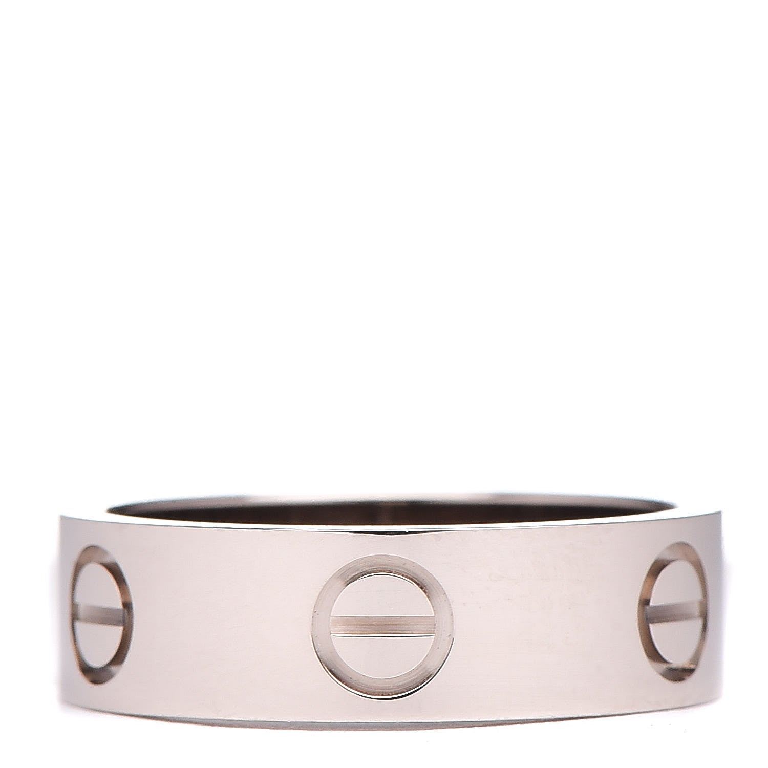 Cartier 18K White Gold 5.5mm LOVE Ring 52 6 3 of 5