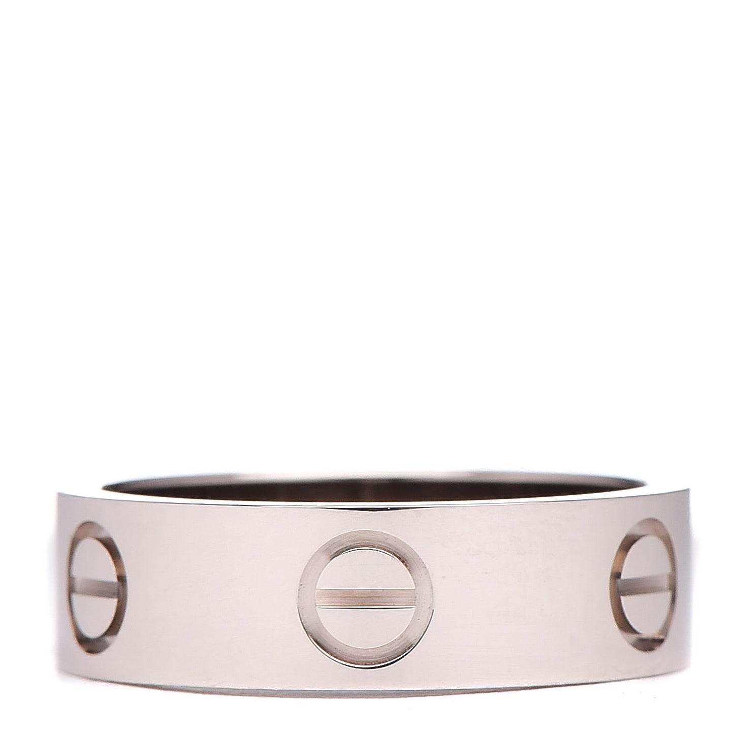 18K White Gold 5.5mm LOVE Ring 52 6