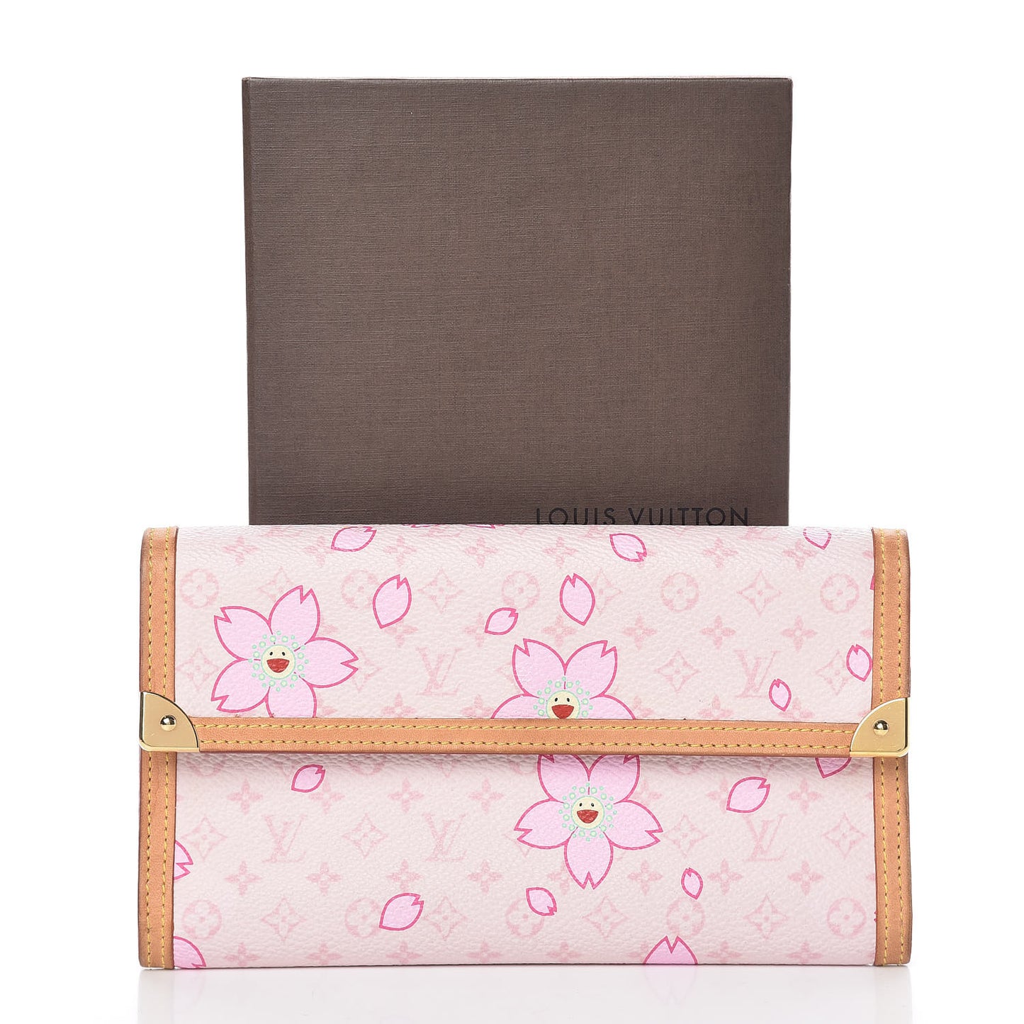 Monogram Cherry Blossom Porte Tresor International Wallet Pink