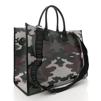 Burberry Canvas Denny Camouflage Tote Multicolor 3 of 11