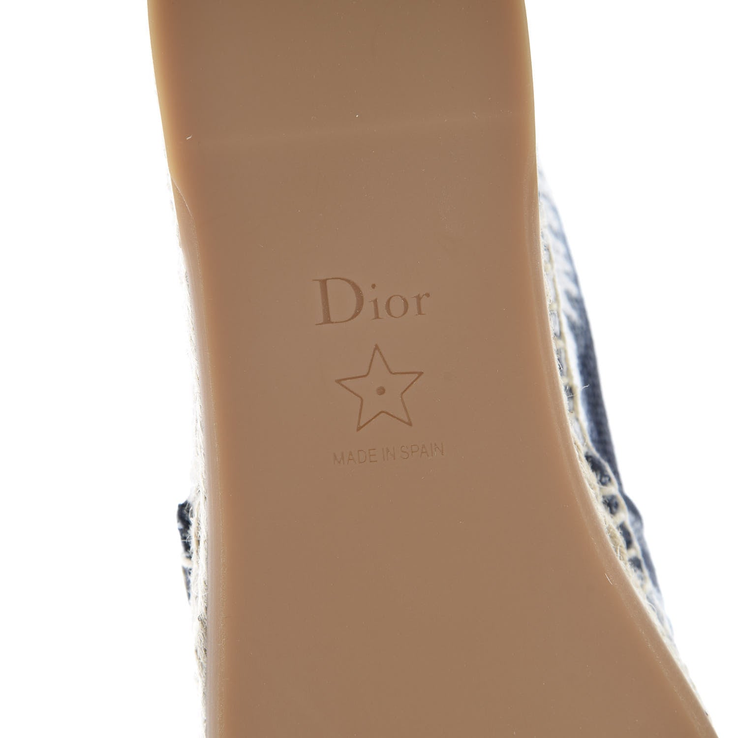 Christian Dior Canvas Tie and Dior Embroidered Granville 15mm Espadrilles 35 Denim 6 of 9