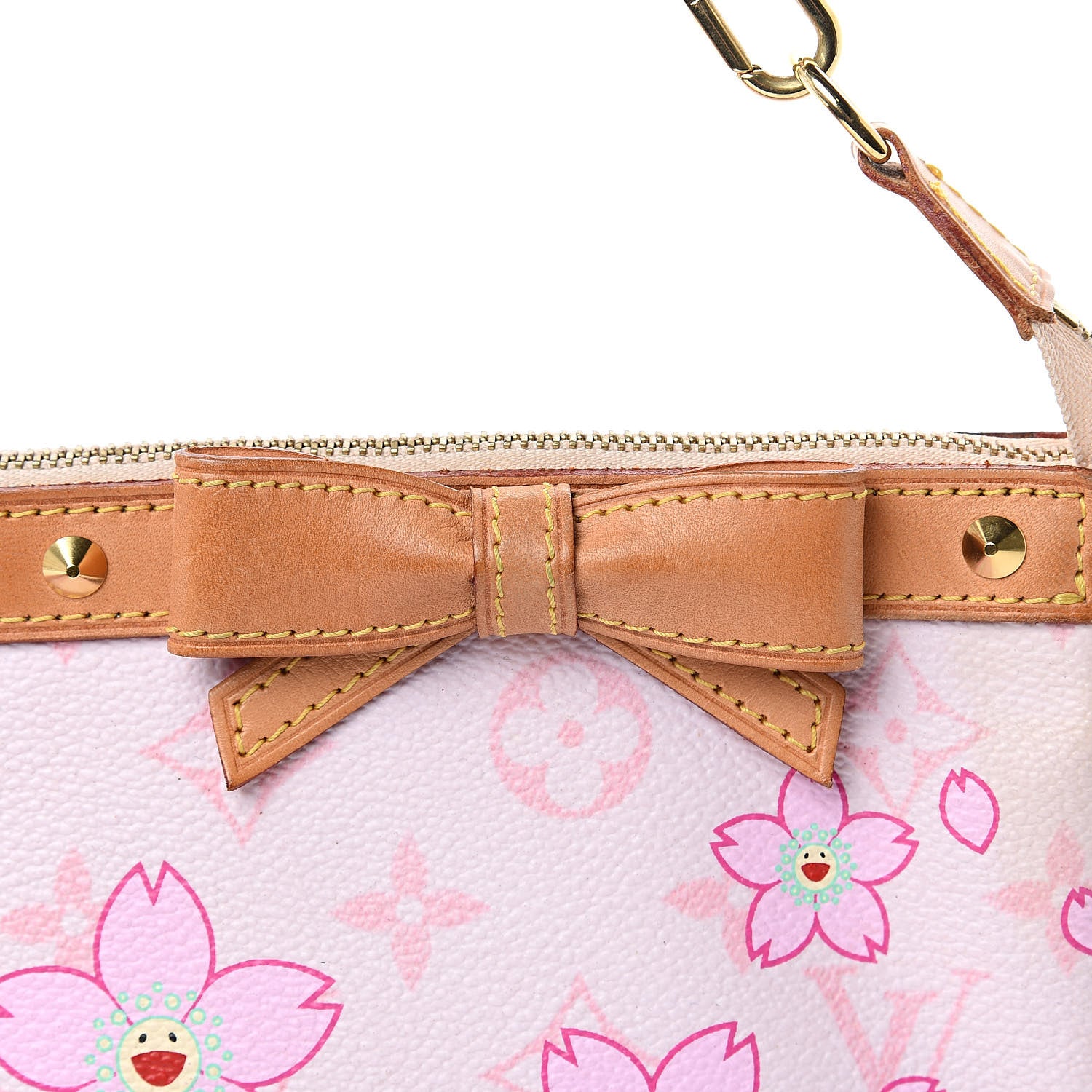 Louis Vuitton Monogram Cherry Blossom Pochette Accessories Pink 12 of 14