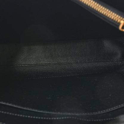 Celine Satinated Calfskin Medium 16 Top Handle Bag Black 6 of 10