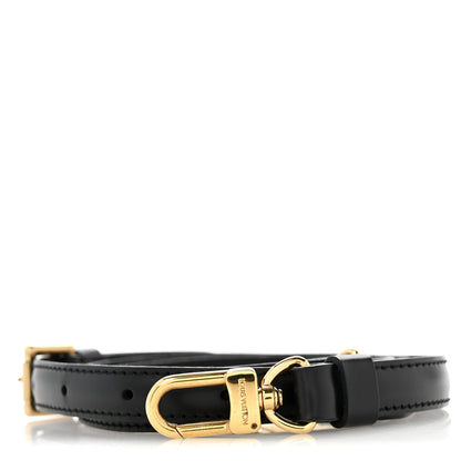Louis Vuitton Calfskin 12mm Adjustable Shoulder Strap Black 1 of 5