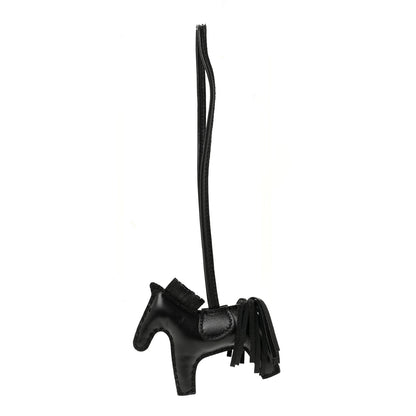 Hermes Milo Lambskin Grigri Rodeo Horse Bag Charm PM So Black 1 of 5