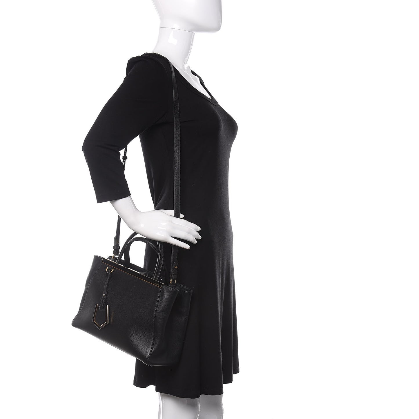 Vitello Elite Petite 2Jours Tote Black