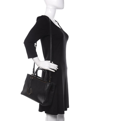 Fendi Vitello Elite Petite 2Jours Tote Black 2 of 16