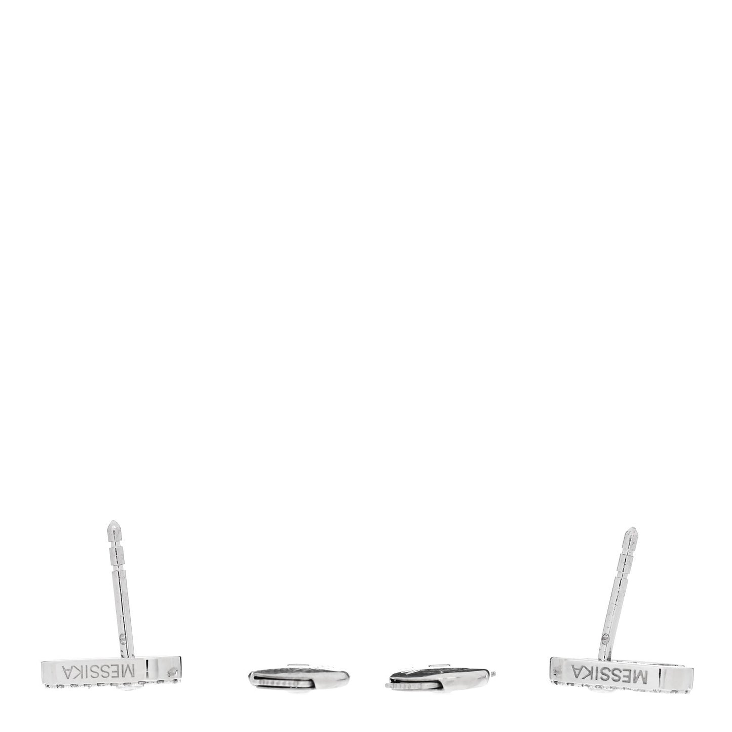 18K White Gold Diamond Move Uno Earrings