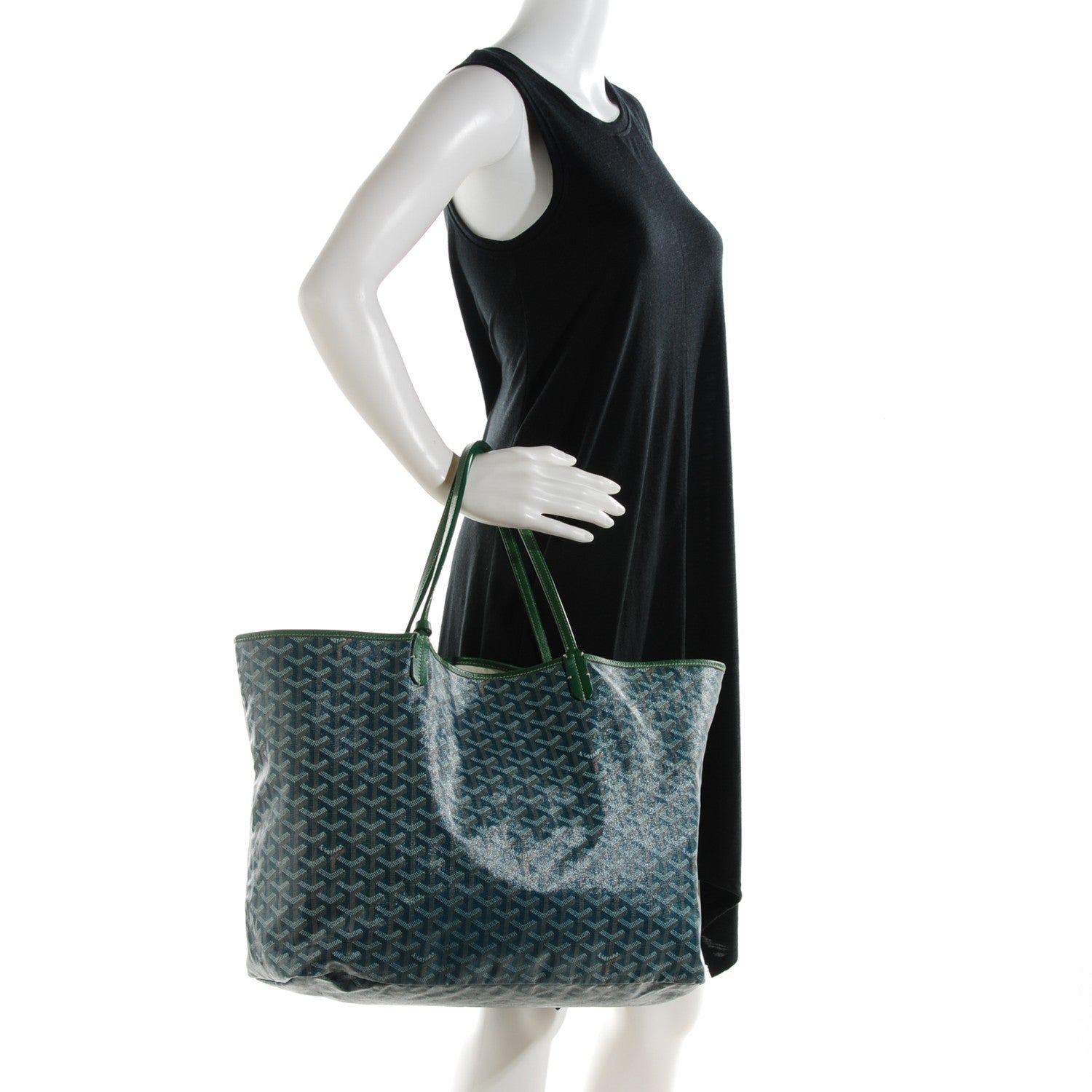 Goyard Goyardine Saint Louis GM Green 2 of 8