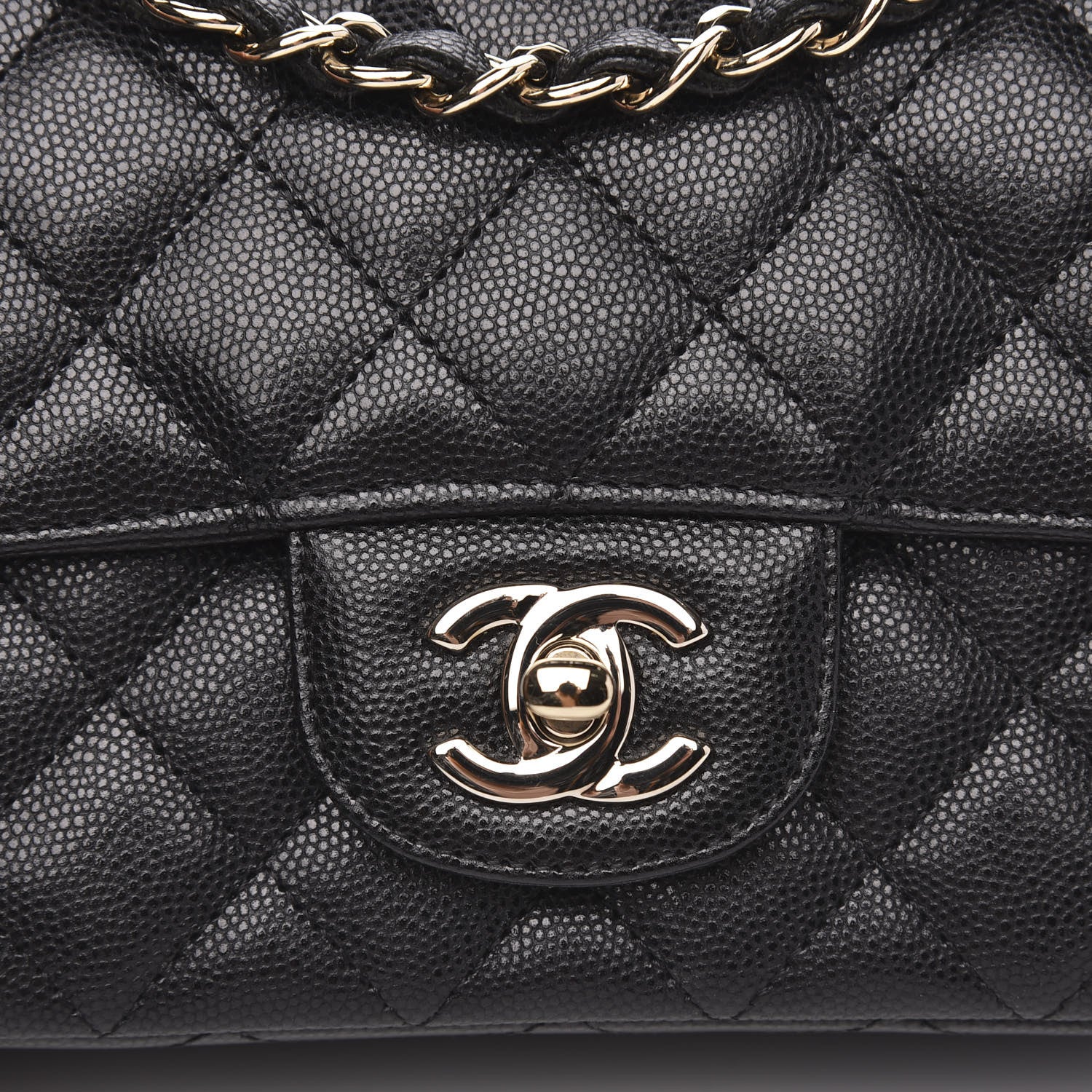 Chanel Caviar Quilted Mini Rectangular Flap Black 8 of 12