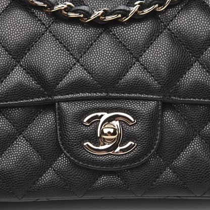 Chanel Caviar Quilted Mini Rectangular Flap Black 8 of 12