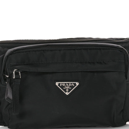 Prada Tessuto Nylon Saffiano Belt Bag Black 9 of 11