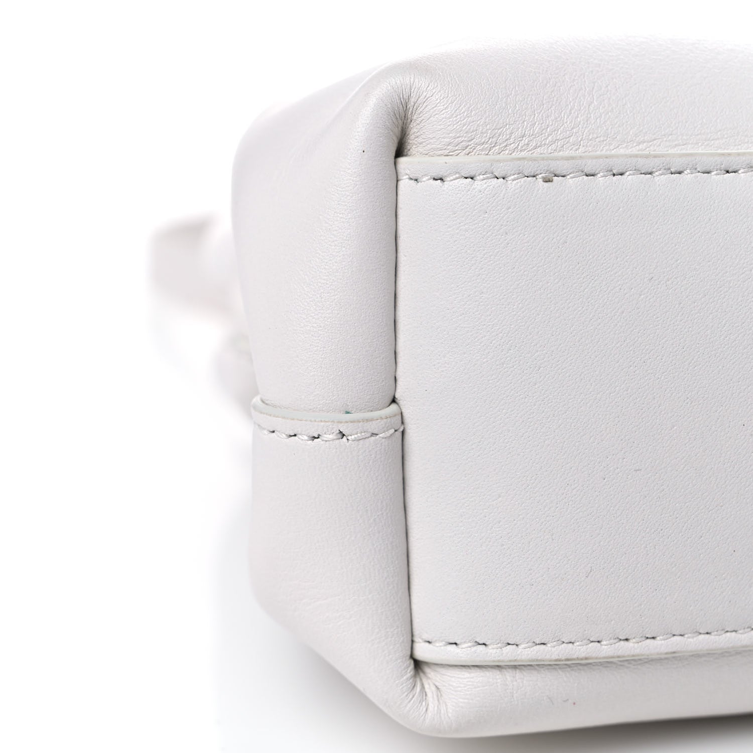 Bottega Veneta Calfskin Small The Point Triangle Bag Chalk 13 of 13