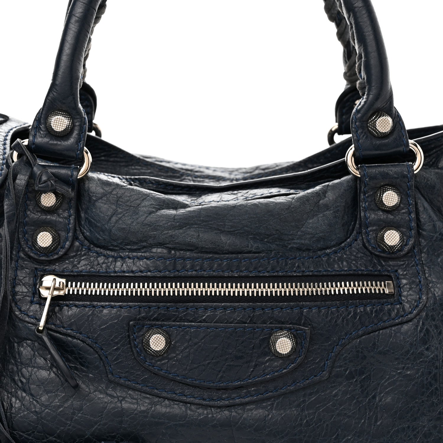 Balenciaga Agneau Giant 12 Silver Hardware City Bleu Obscur 8 of 10