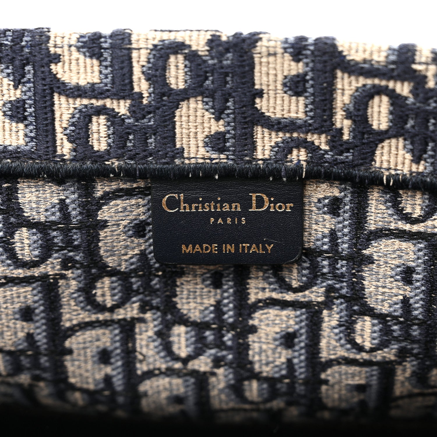 Christian Dior Oblique Book Tote Blue Multicolor 6 of 12