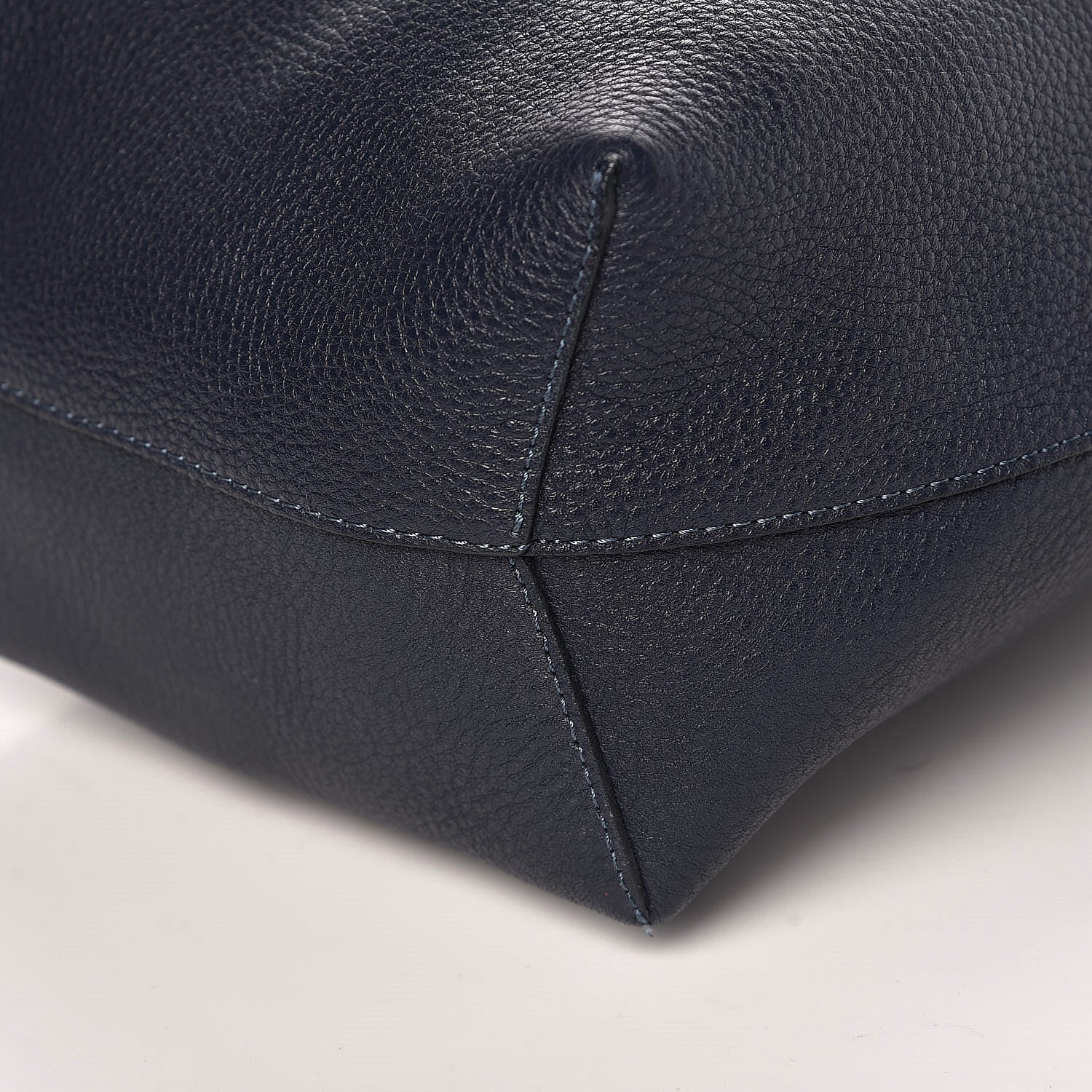 Mansur Gavriel Tumbled Calfskin Mini Bucket Bag Blue 9 of 9