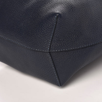 Mansur Gavriel Tumbled Calfskin Mini Bucket Bag Blue 9 of 9