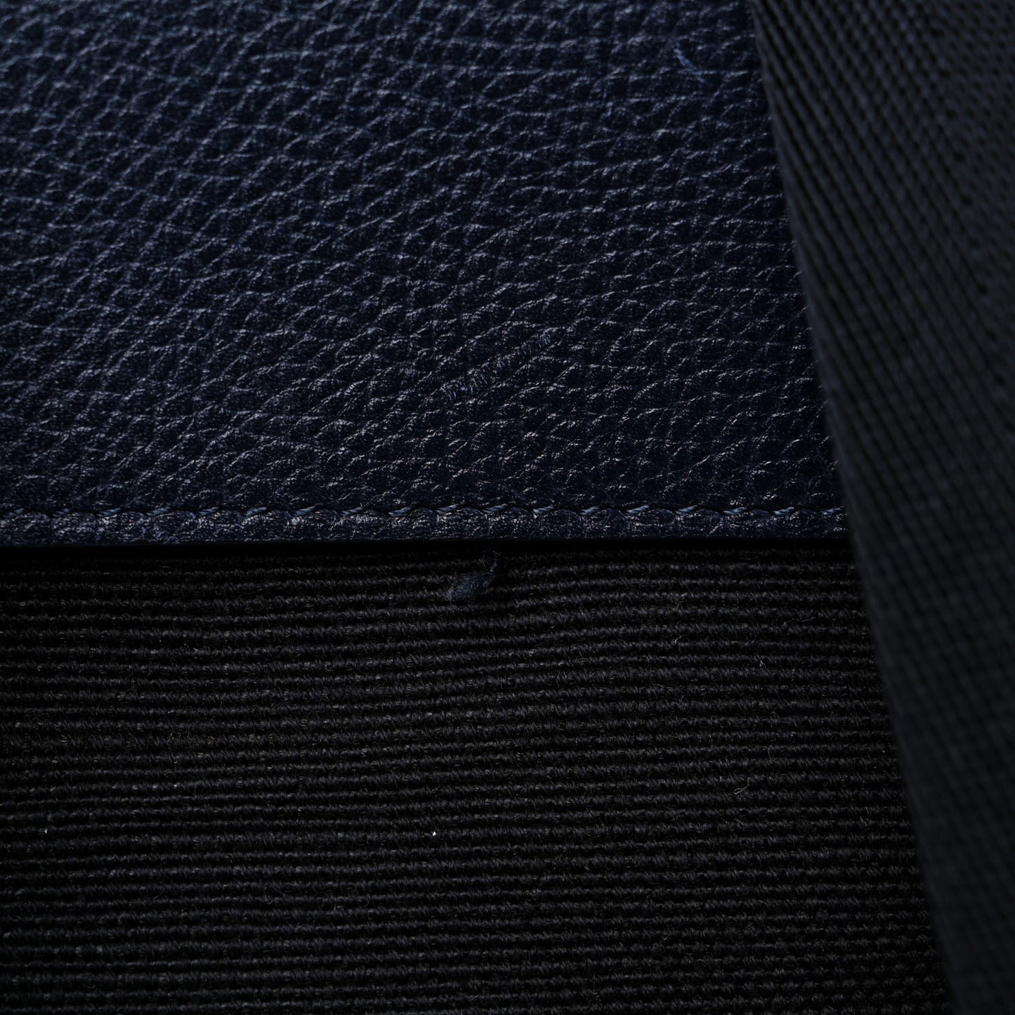 Grain Calfskin Canvas Mega Check Drifton Backpack Blue