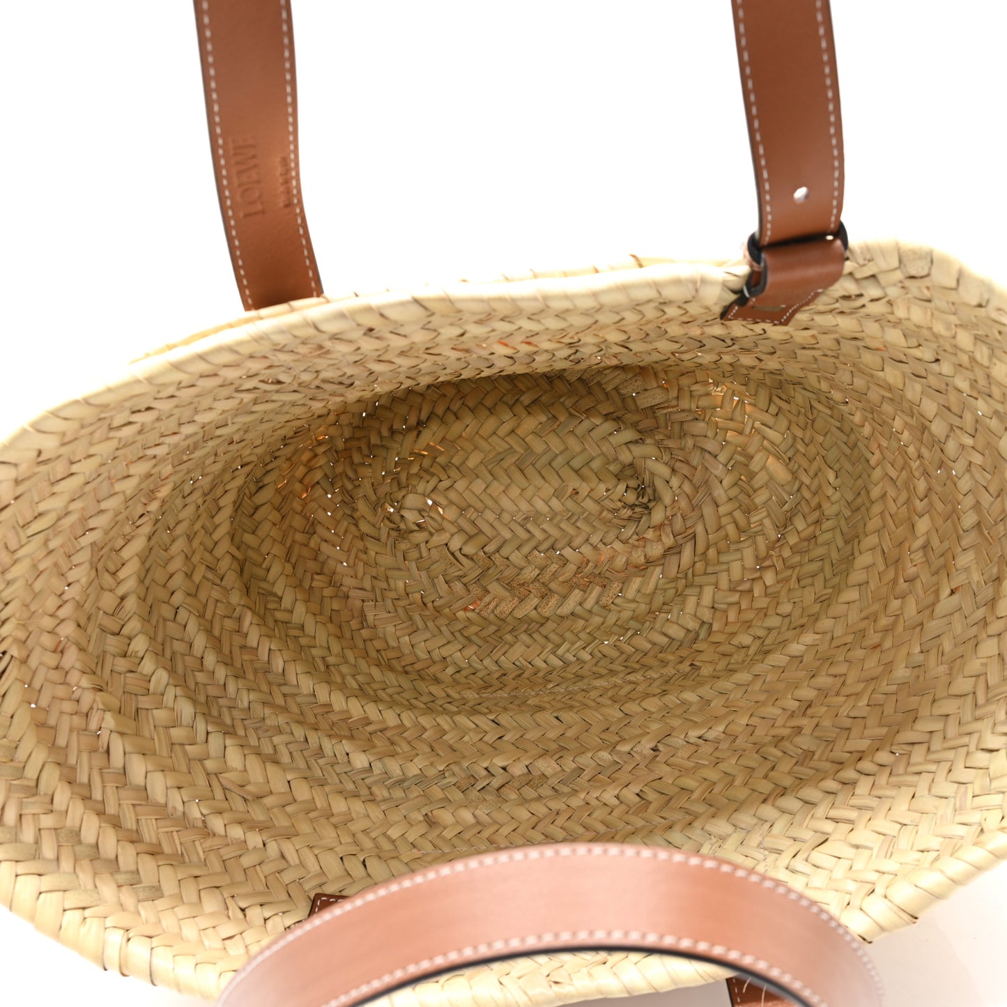 Raffia Basket Tote Bag Natural Tan Orange
