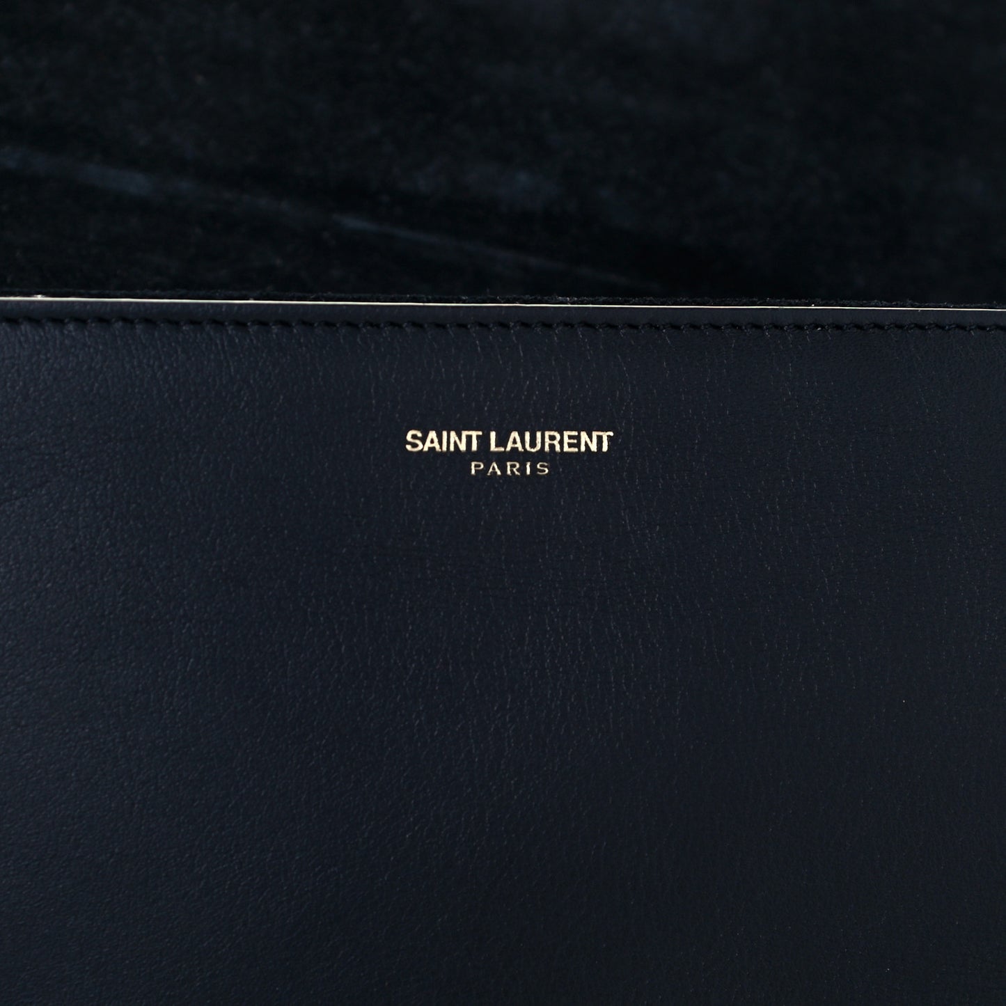 Calfskin Classic Y Ligne Clutch Black