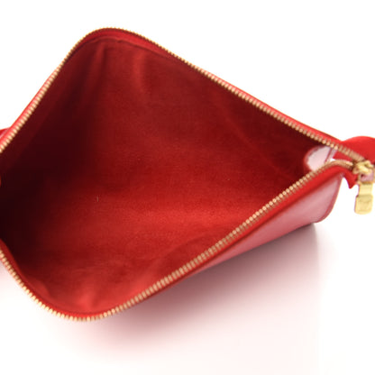 Louis Vuitton Epi Pochette Accessories 24 Castillan Red 5 of 10