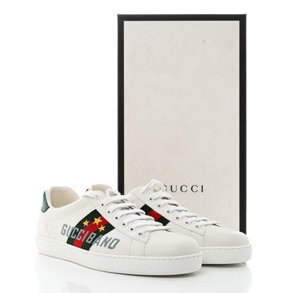 Gucci Calfskin Web Mens Gucci Band Ace Sneakers 9.5 White 9 of 9