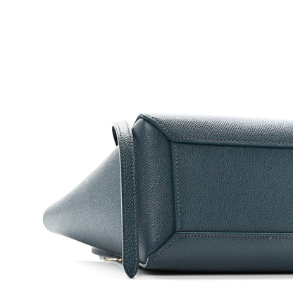 Celine Grained Calfskin Nano Belt Bag Abyss Blue 9 of 10