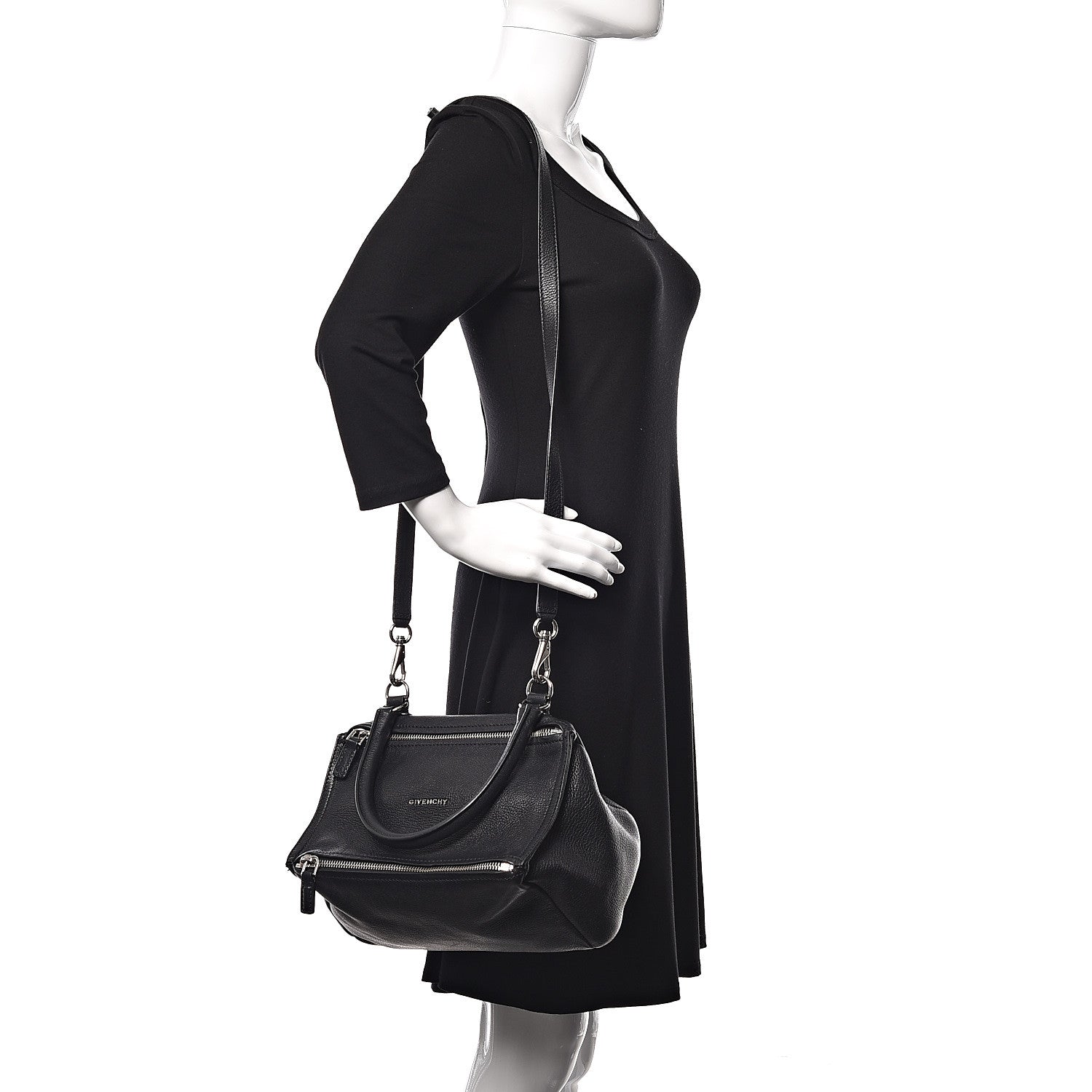 Givenchy Sugar Goatskin Small Pandora Black 2 of 12