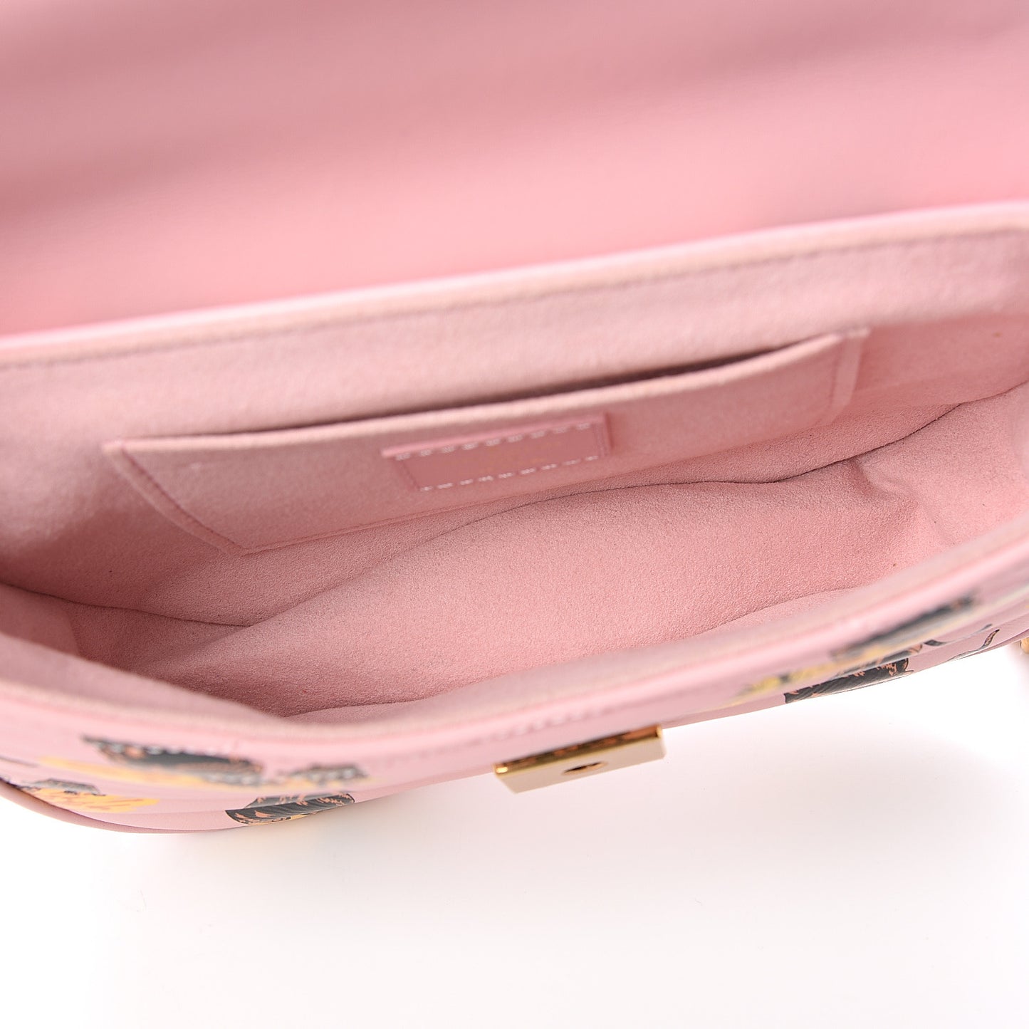 Calfskin Leopard Print New Wave Chain PM Light Pink