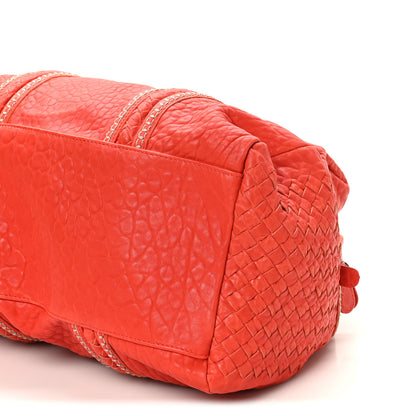 Bottega Veneta Pebbled Lambskin Top Handle Satchel Vesuvio 9 of 9