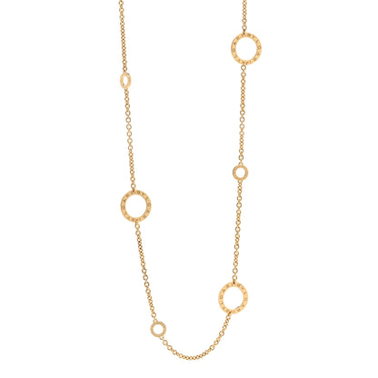 Bulgari 18K Yellow Gold Sautoir Station Necklace 1 of 4