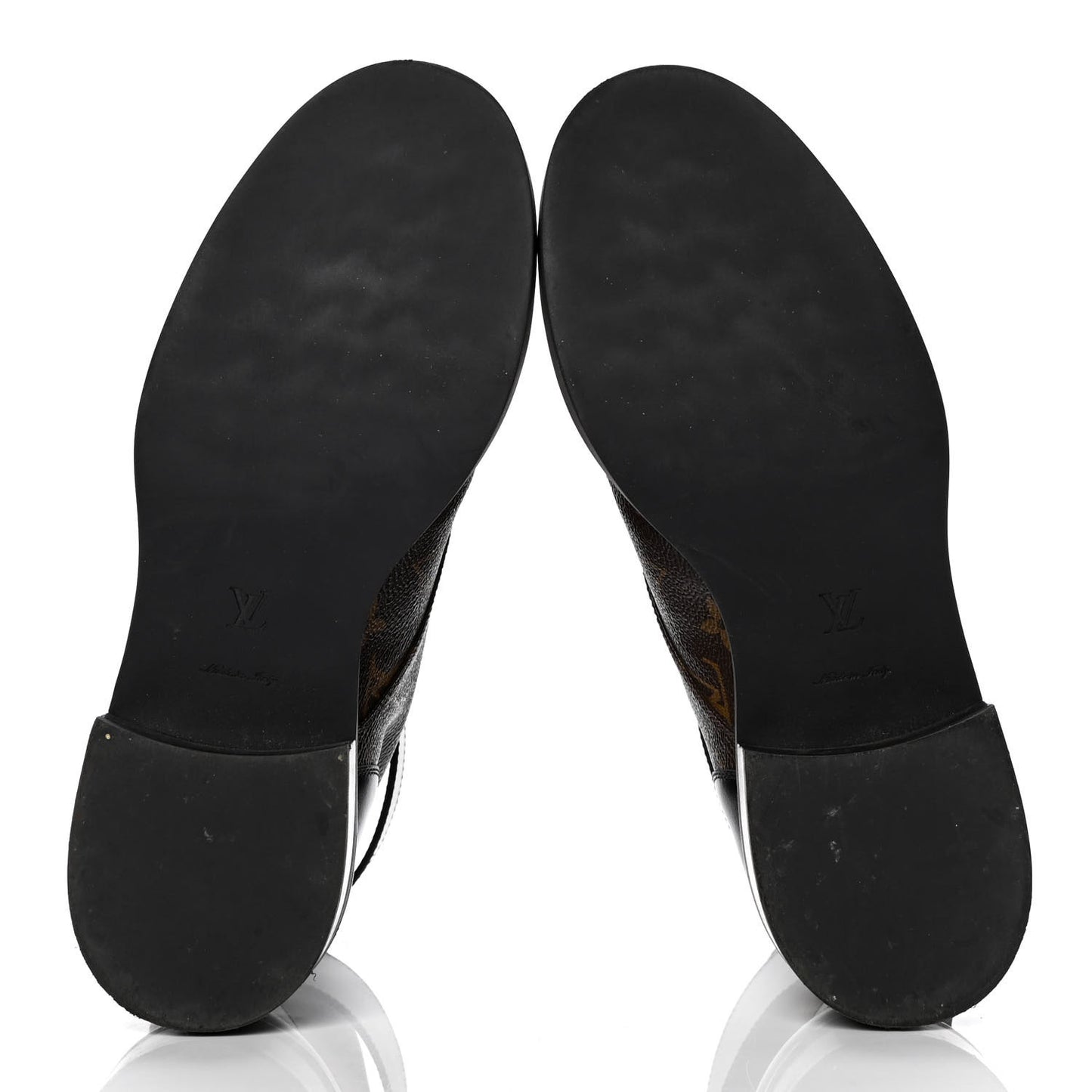 Calfskin Monogram Wonderland Flat Ranger Boots 40 Black