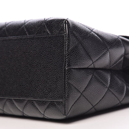 Chanel Caviar Quilted Jumbo Kelly Flap Black 10 of 12