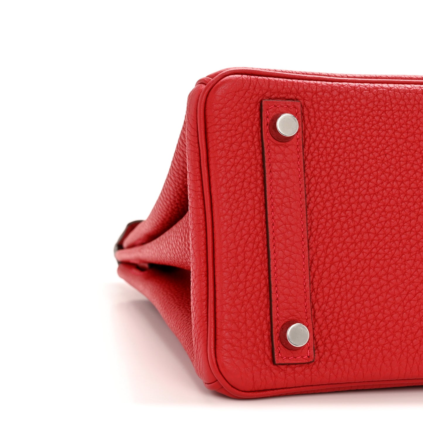 Togo Verso Birkin 25 Rouge Casaque Rouge H