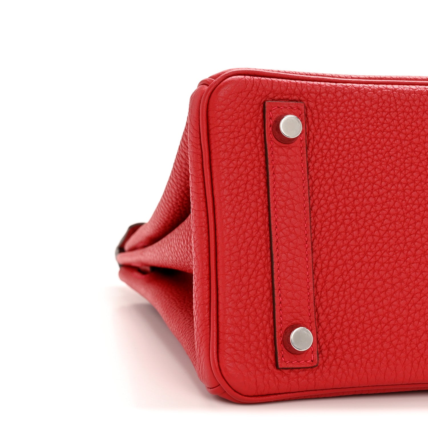 Hermes Togo Verso Birkin 25 Rouge Casaque Rouge H 9 of 13