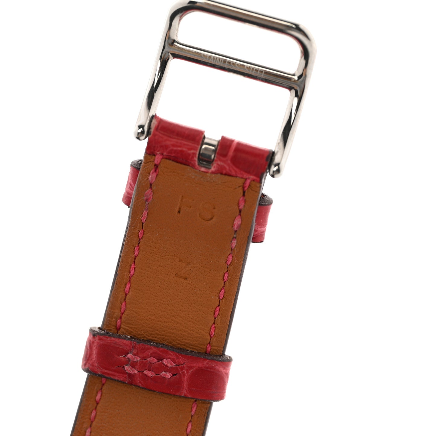 Alligator Heure H Hour Watch 30mm Strap Framboise