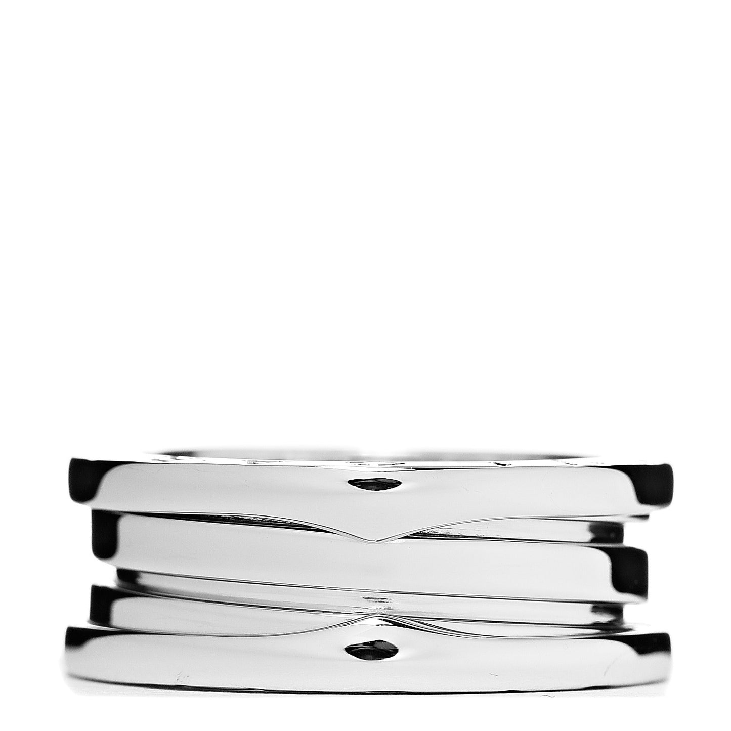 18K White Gold B.Zero1 Two-Band Ring 52 6