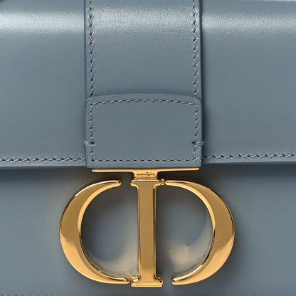 Christian Dior Smooth Calfskin Micro 30 Montaigne Flap Bag Blue Gray 7 of 10